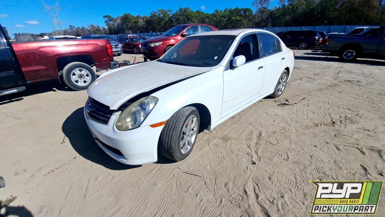 2005 INFINITI G35 partes disponibles