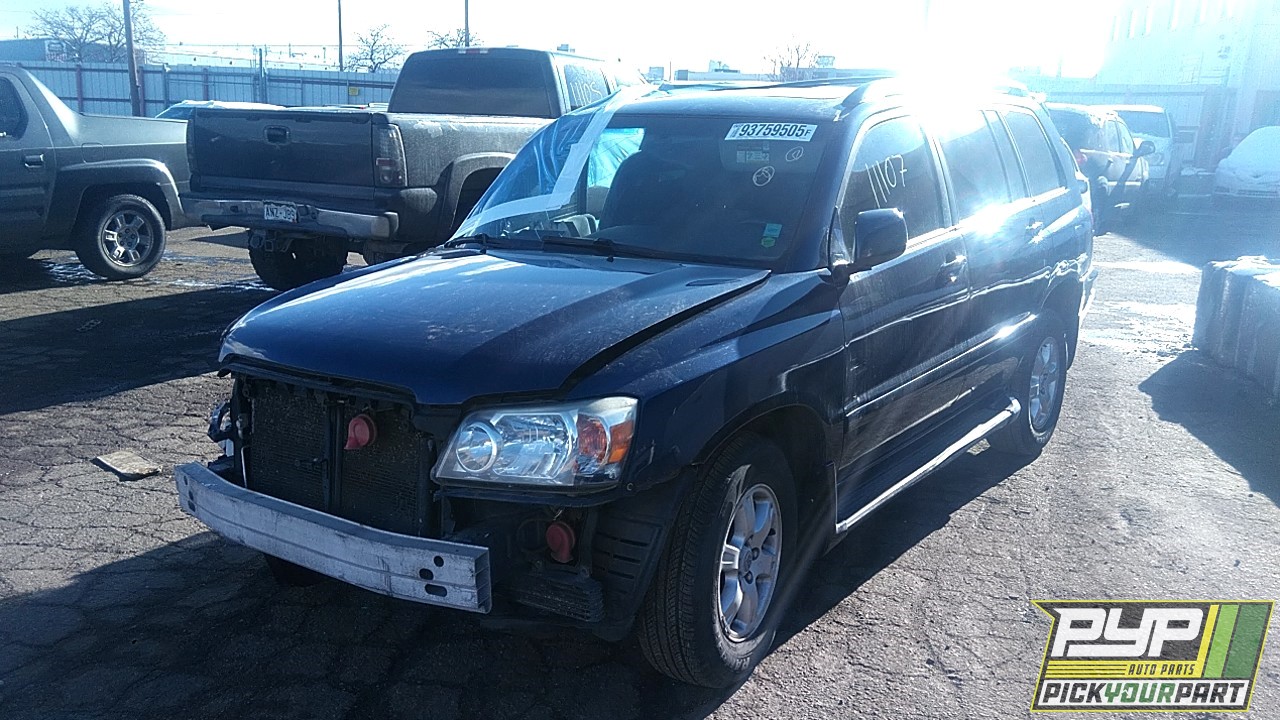 2002 TOYOTA HIGHLANDER partes disponibles