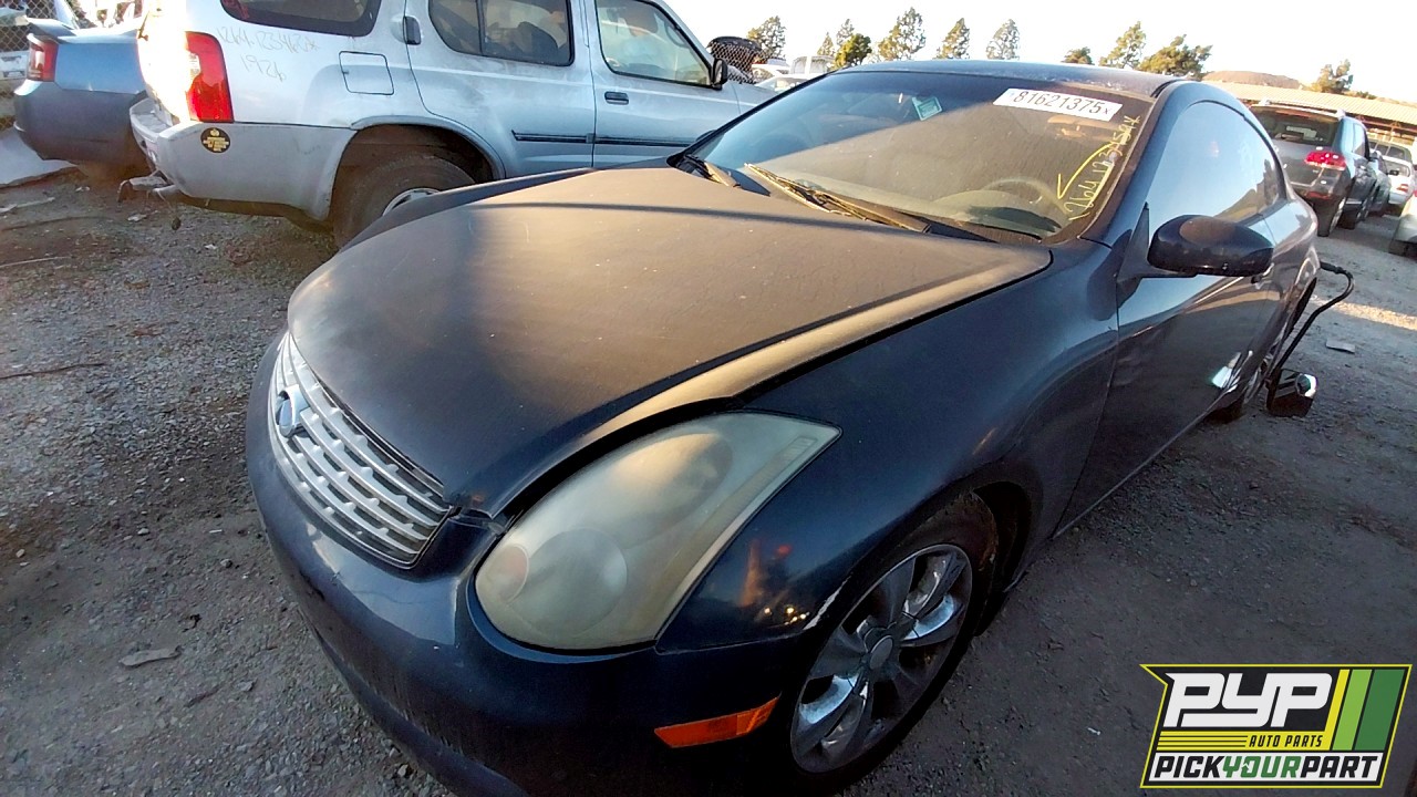 2004 INFINITI G35 partes disponibles