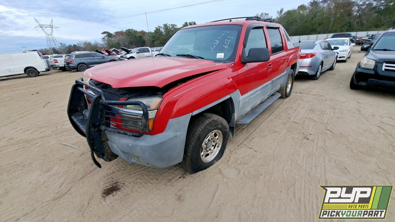 2002 CHEVROLET AVALANCHE 2500 available for parts