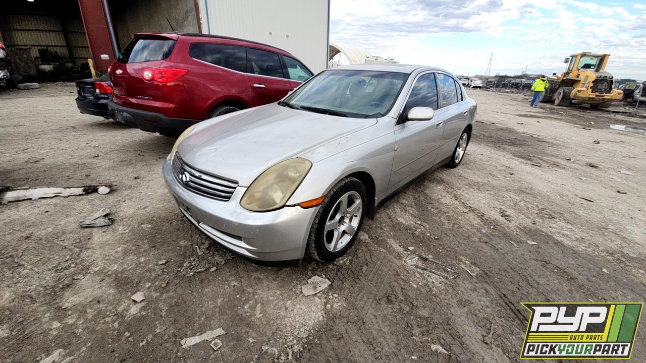 2004 INFINITI G35 partes disponibles
