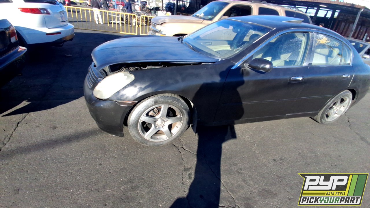 2004 INFINITI G35 partes disponibles