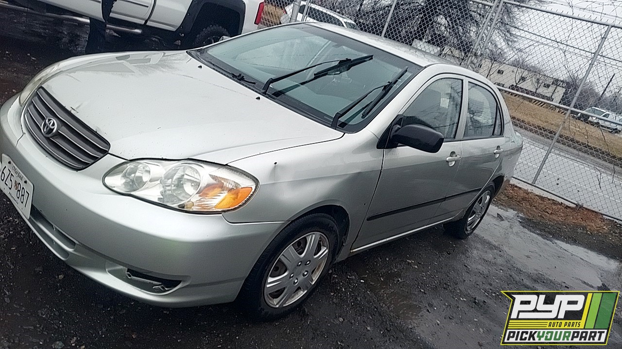2003 TOYOTA COROLLA partes disponibles