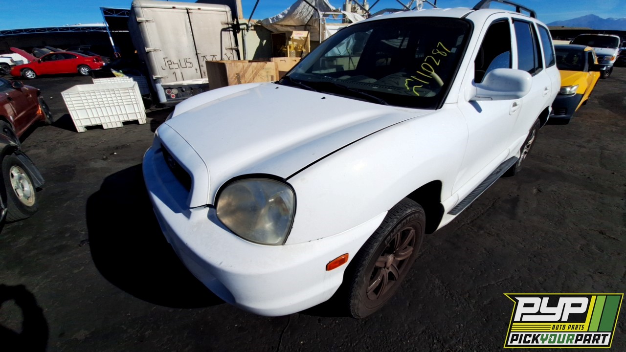 2003 HYUNDAI SANTA FE partes disponibles