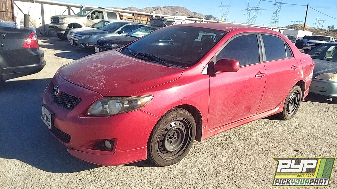 2009 TOYOTA COROLLA partes disponibles
