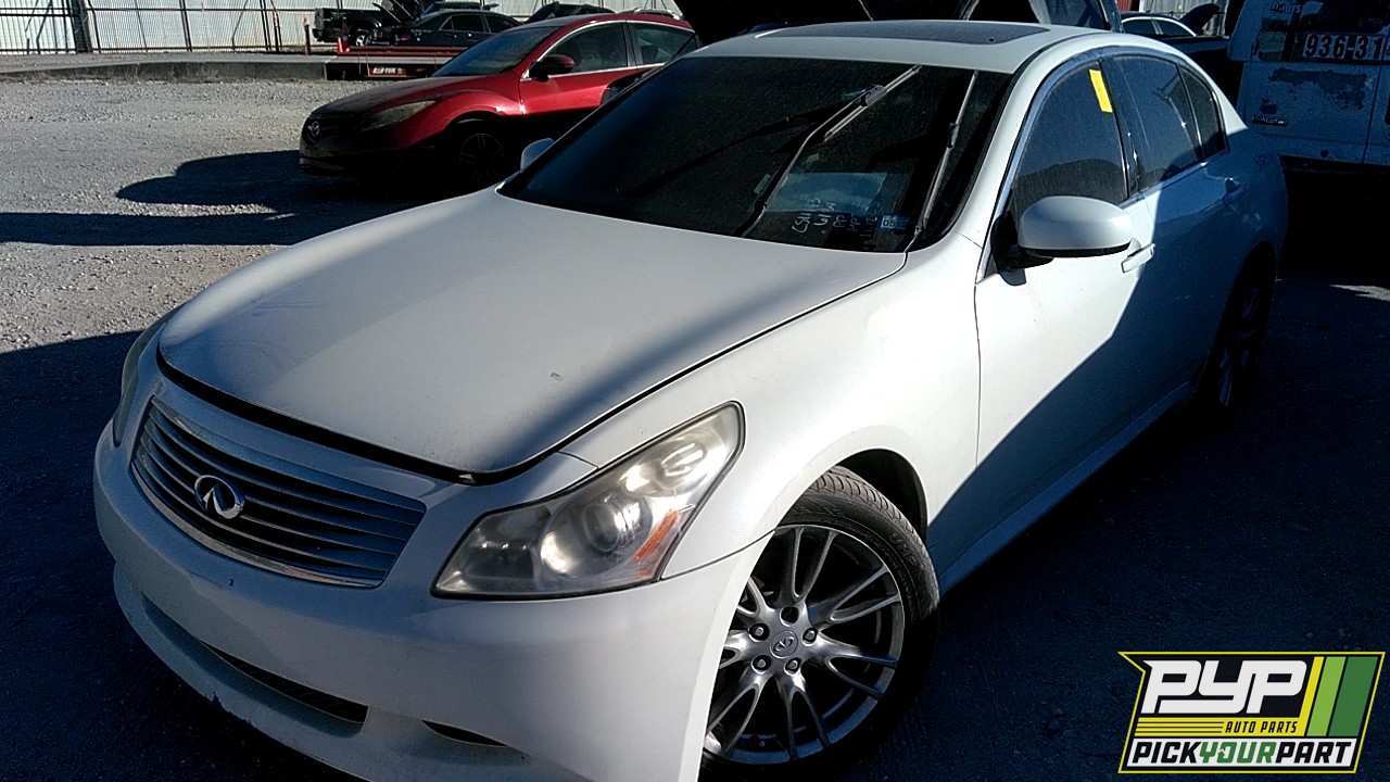 2007 INFINITI G35 partes disponibles