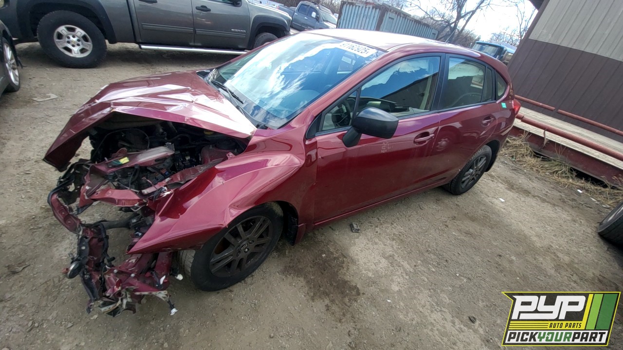 2016 SUBARU IMPREZA partes disponibles