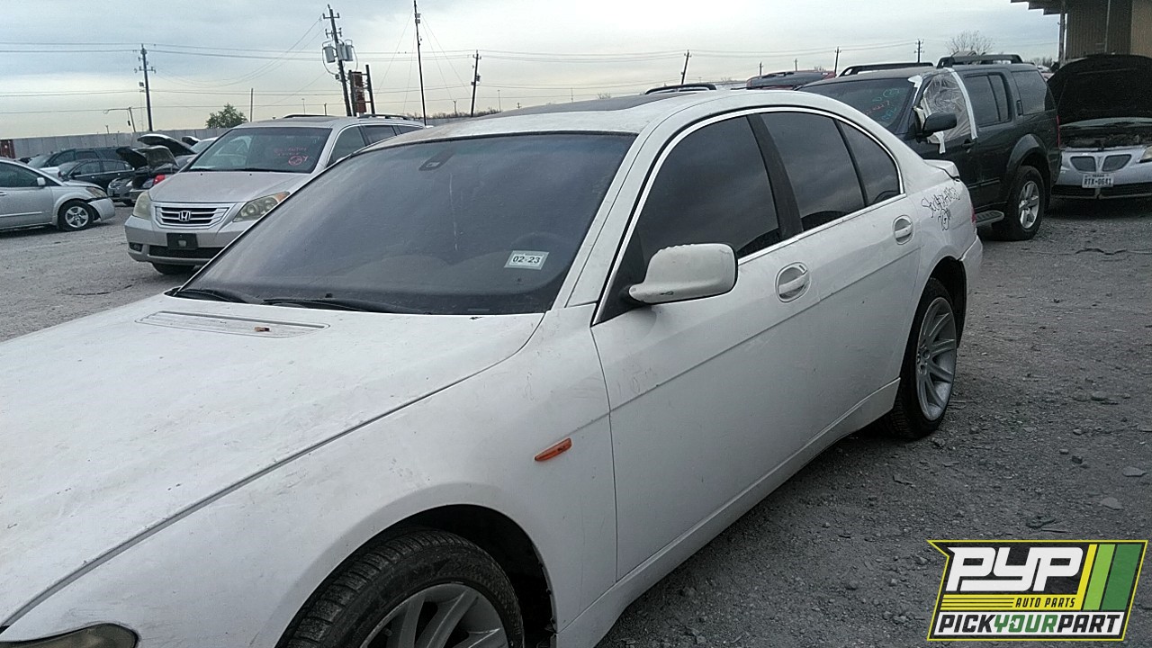 2002 BMW 745I partes disponibles