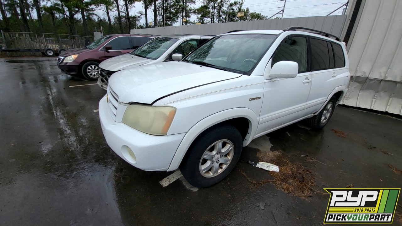 2003 TOYOTA HIGHLANDER partes disponibles