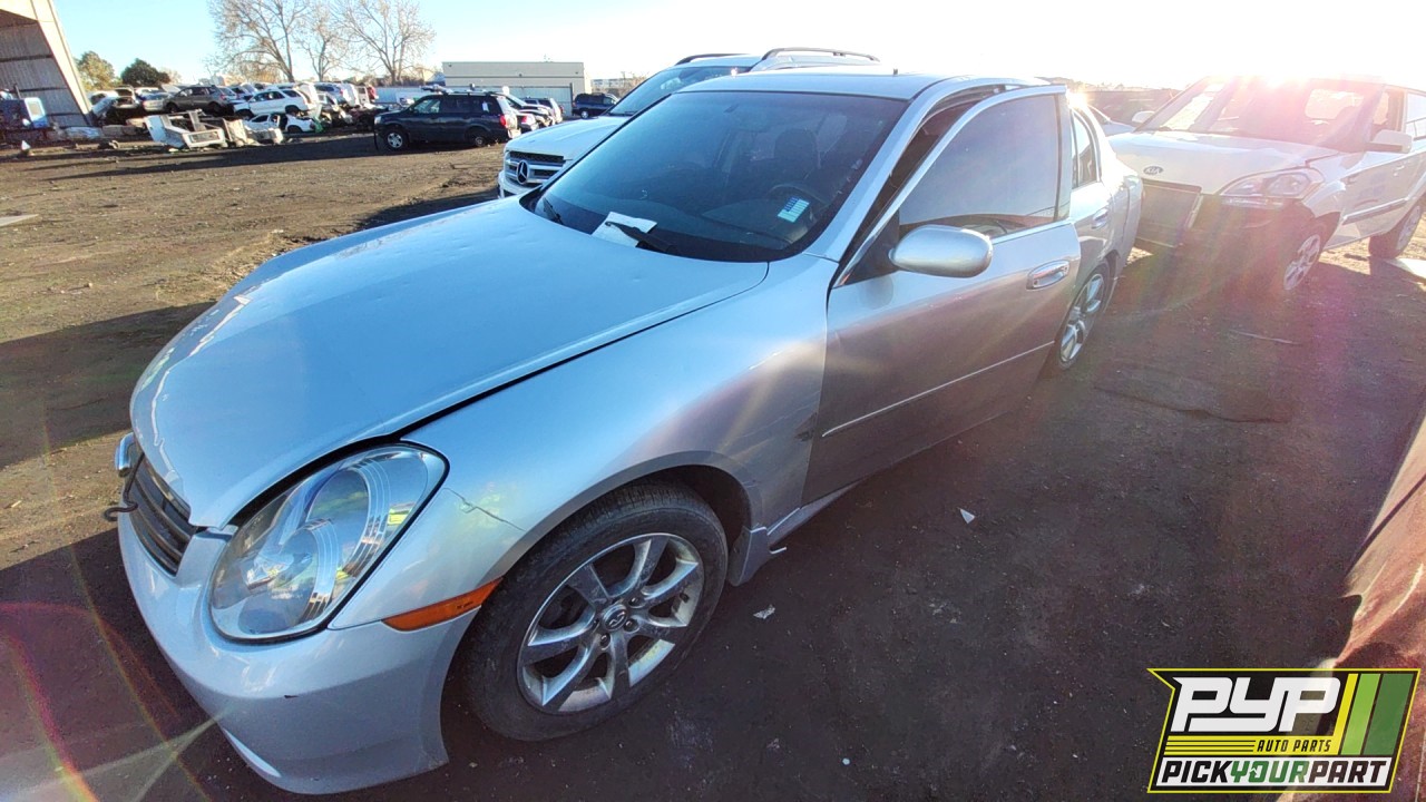 2006 INFINITI G35 partes disponibles