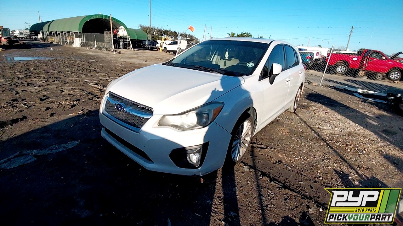 2013 SUBARU IMPREZA available for parts
