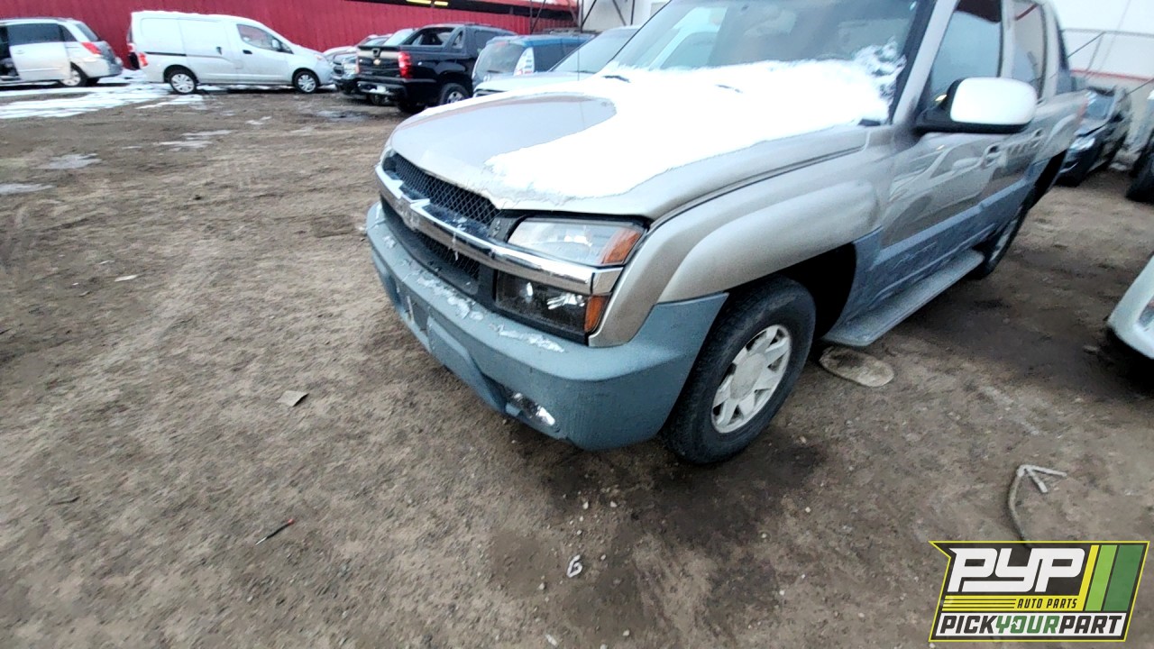 2002 CHEVROLET AVALANCHE 1500 partes disponibles