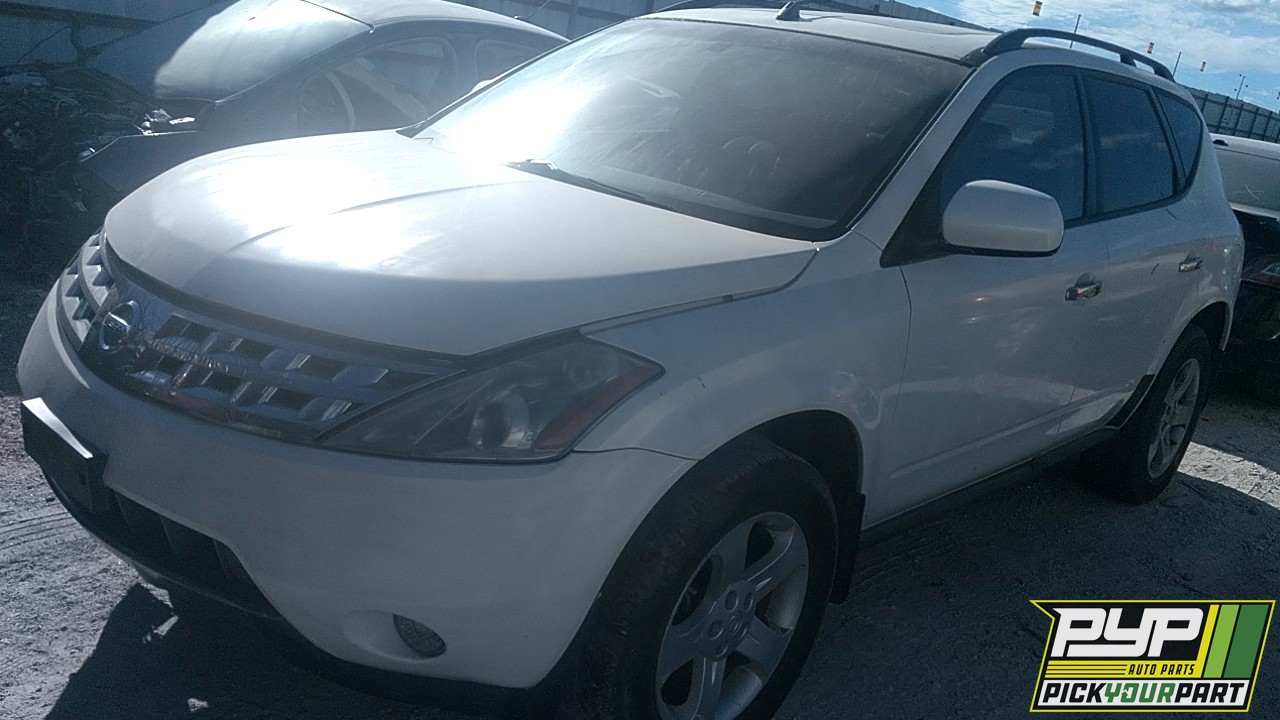 2004 NISSAN MURANO partes disponibles