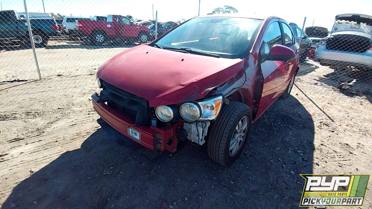 2012 CHEVROLET SONIC partes disponibles