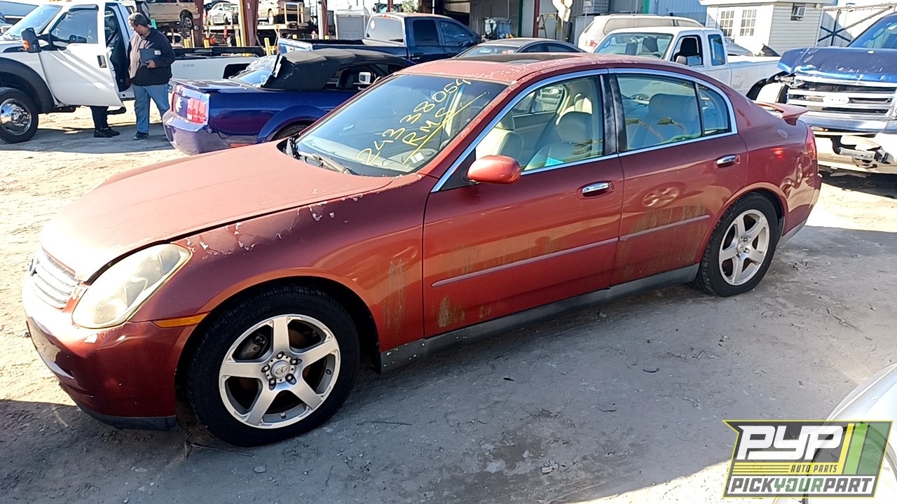 2004 INFINITI G35 partes disponibles