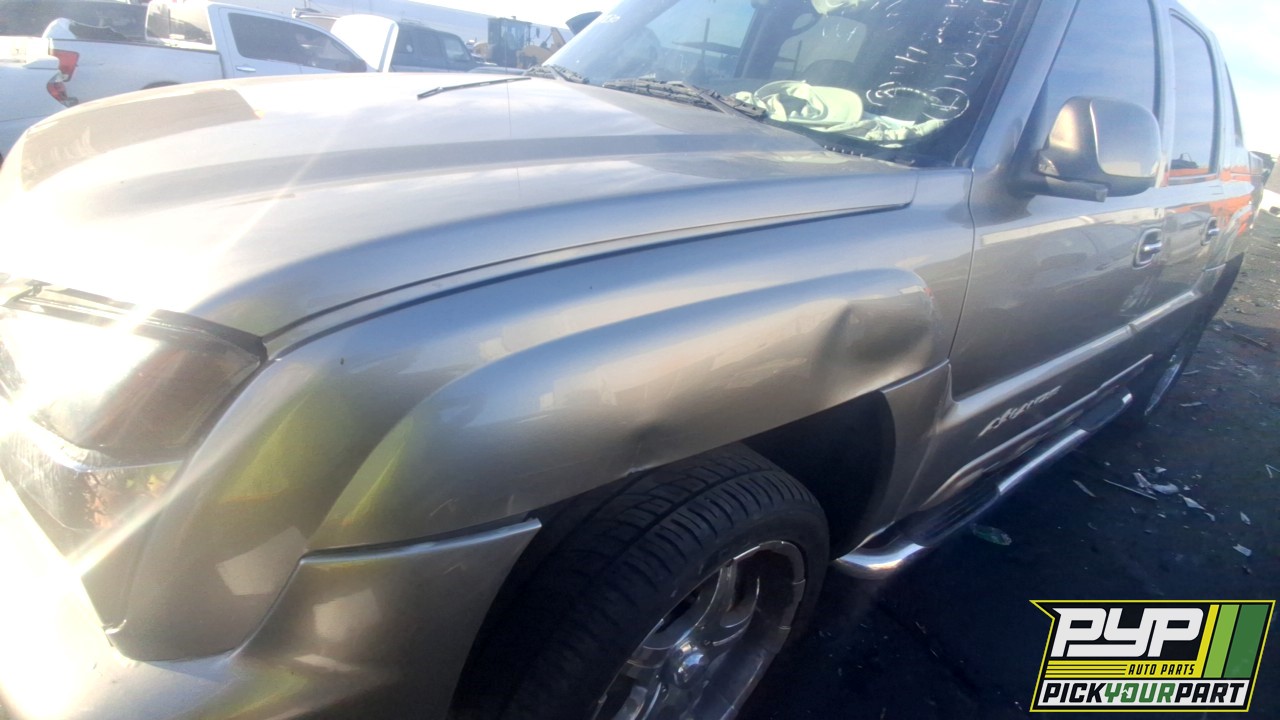 2002 CHEVROLET AVALANCHE 1500 partes disponibles