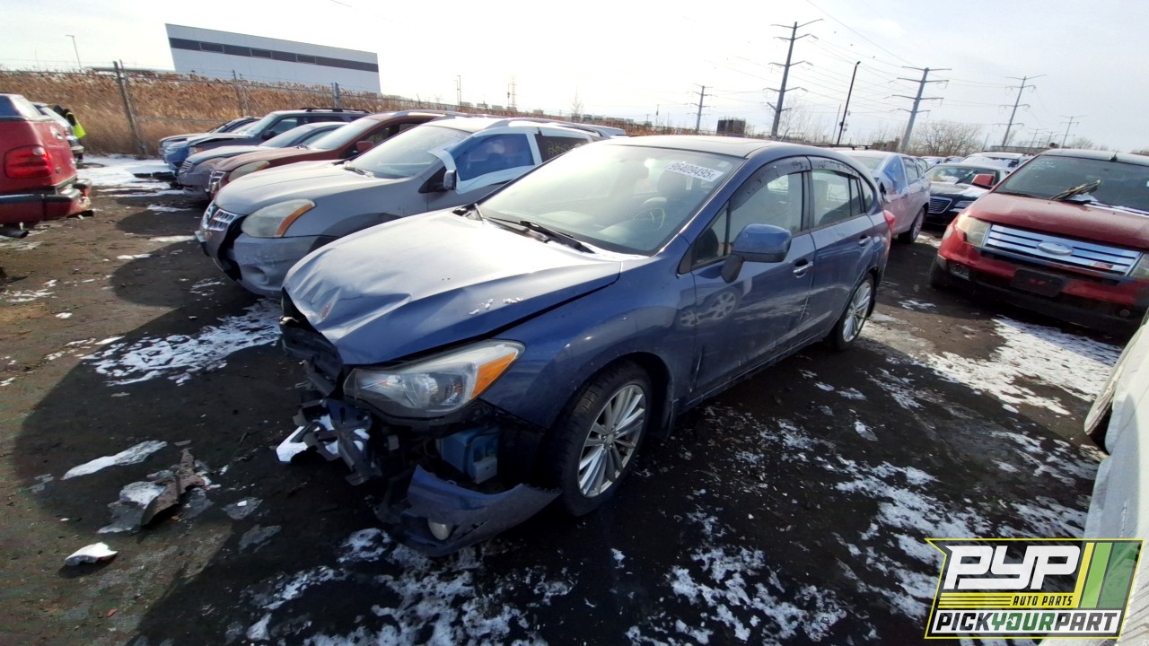 2012 SUBARU IMPREZA partes disponibles