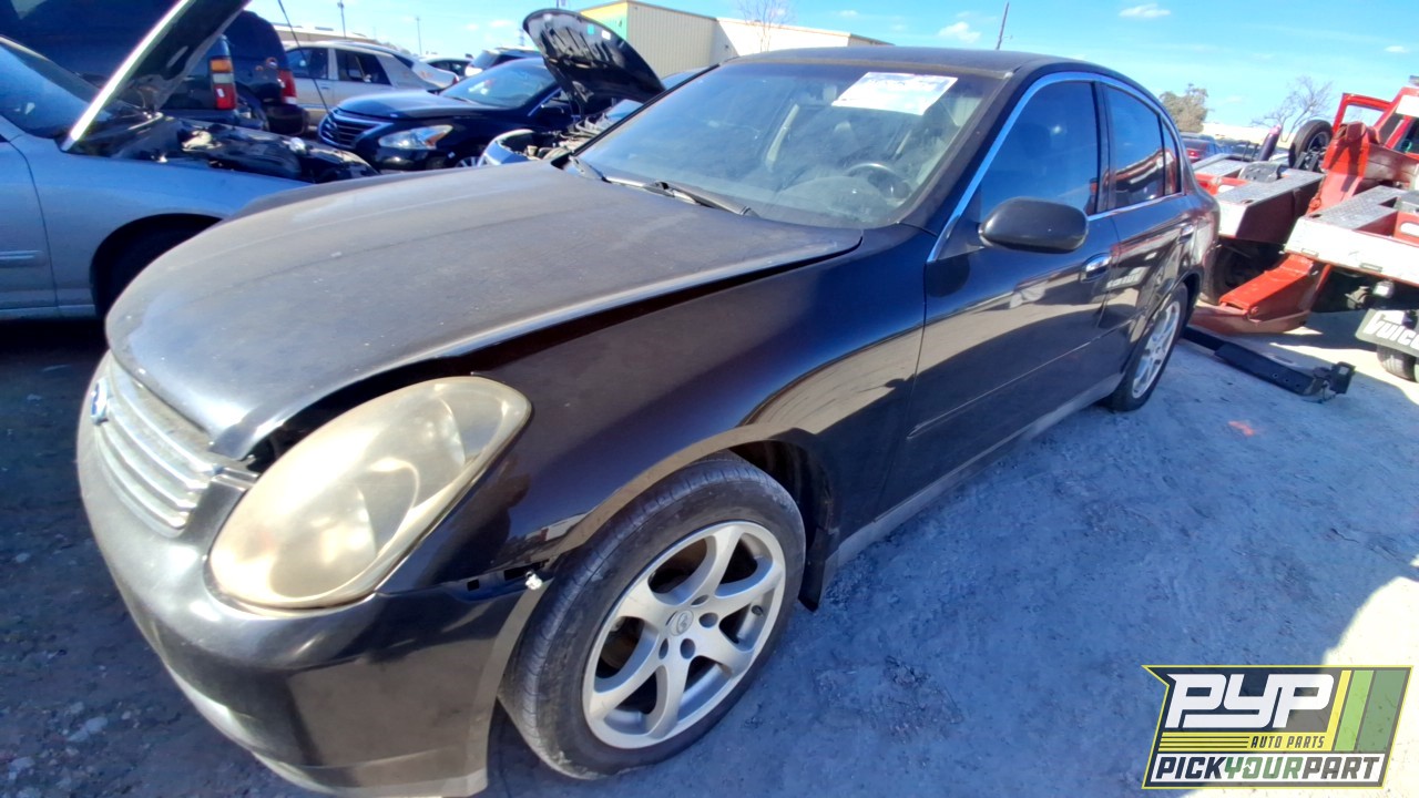 2004 INFINITI G35 partes disponibles