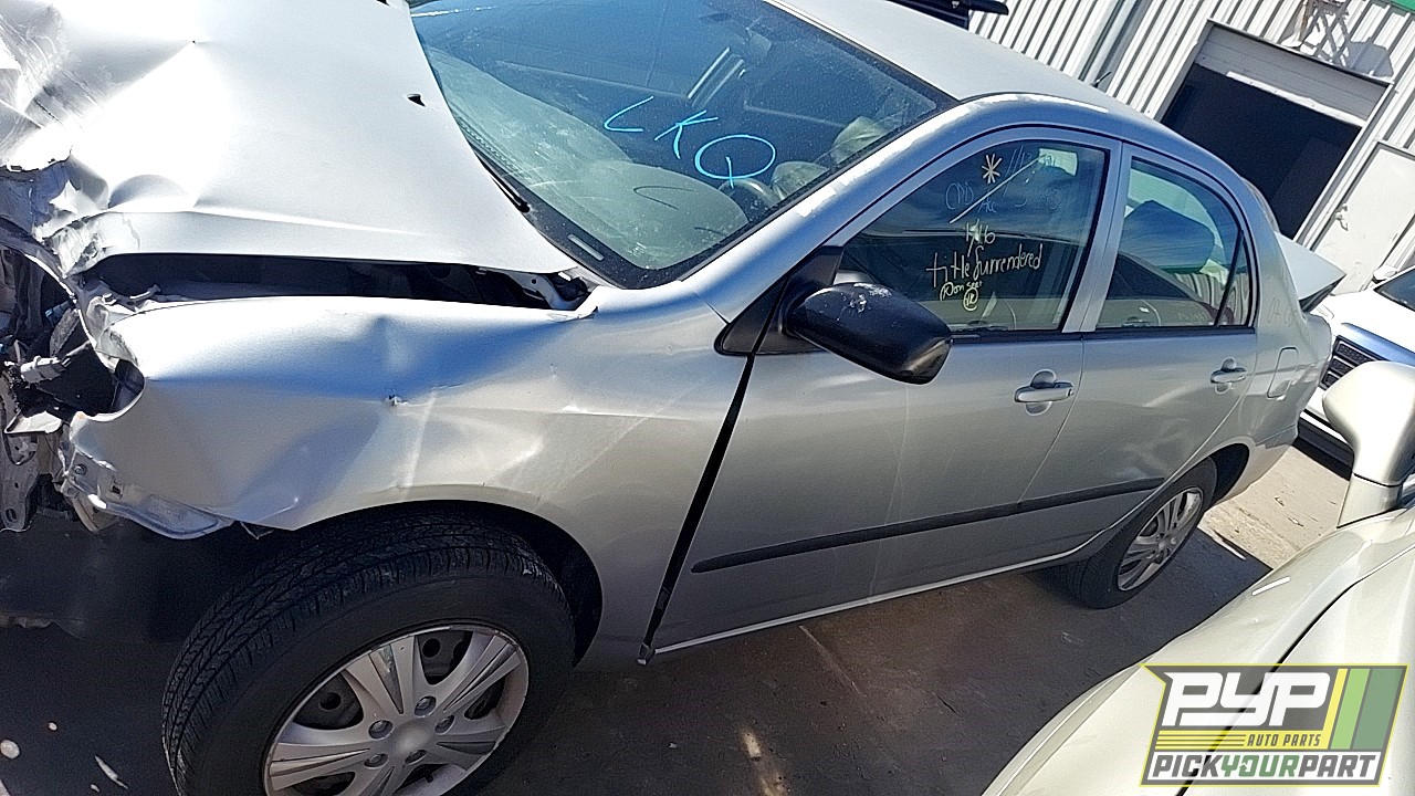 2007 TOYOTA COROLLA partes disponibles