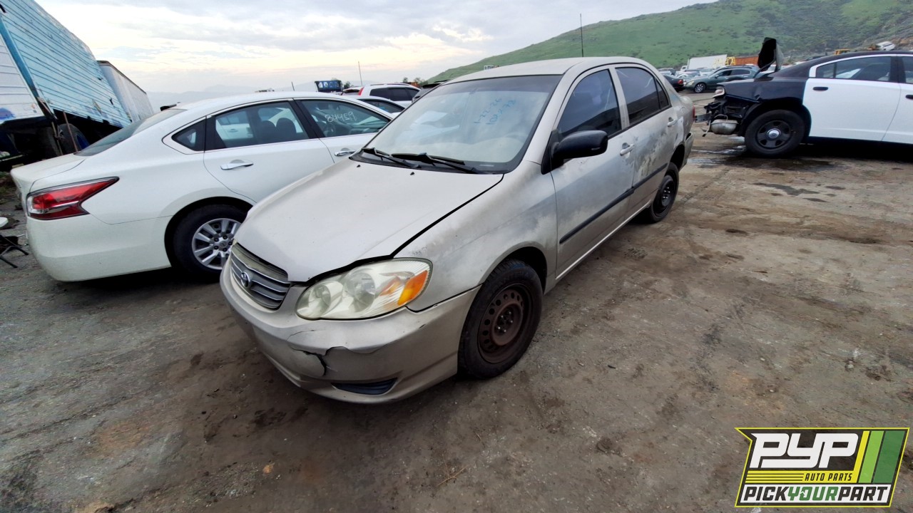 2003 TOYOTA COROLLA available for parts