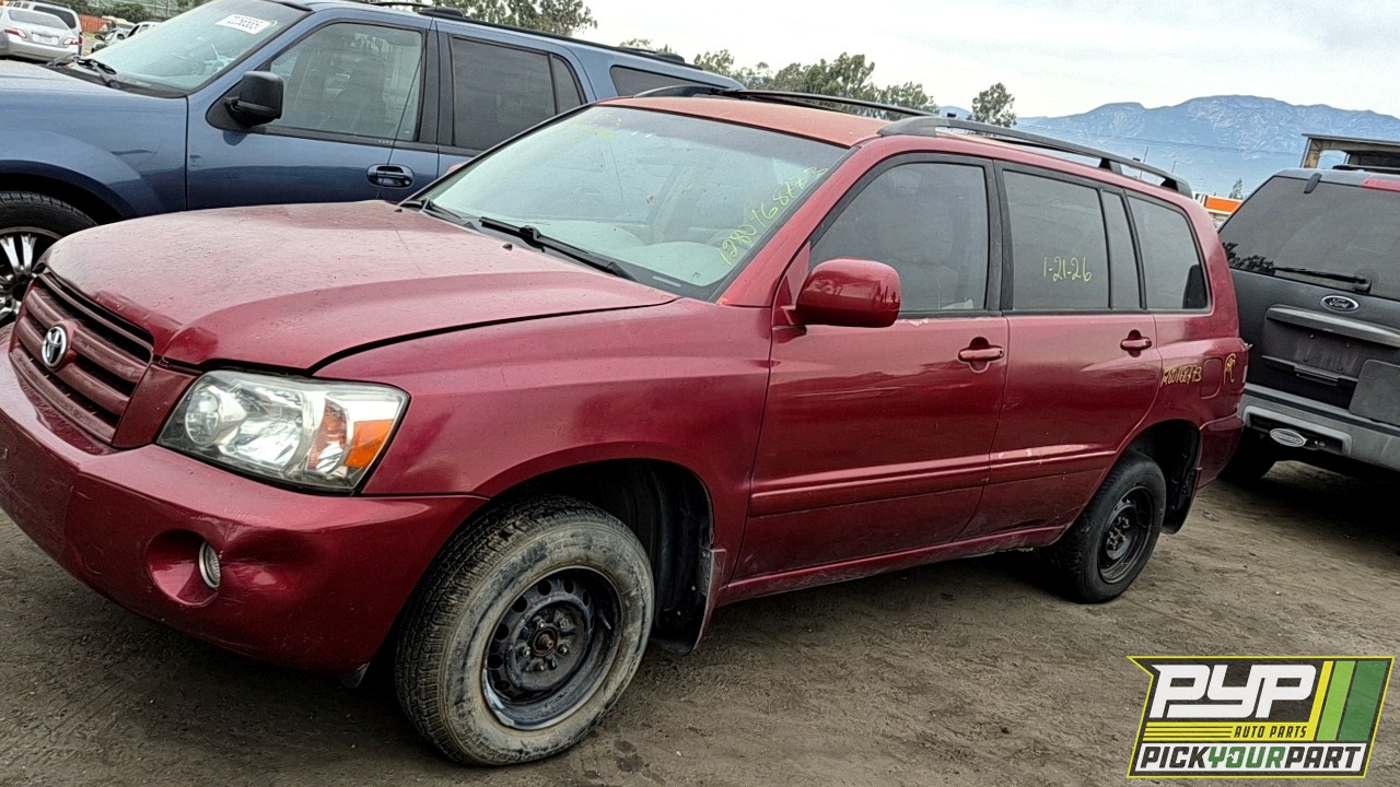 2004 TOYOTA HIGHLANDER partes disponibles