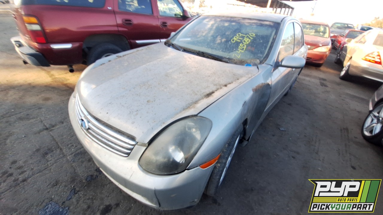 2004 INFINITI G35 partes disponibles