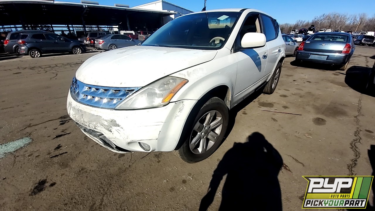 2006 NISSAN MURANO partes disponibles