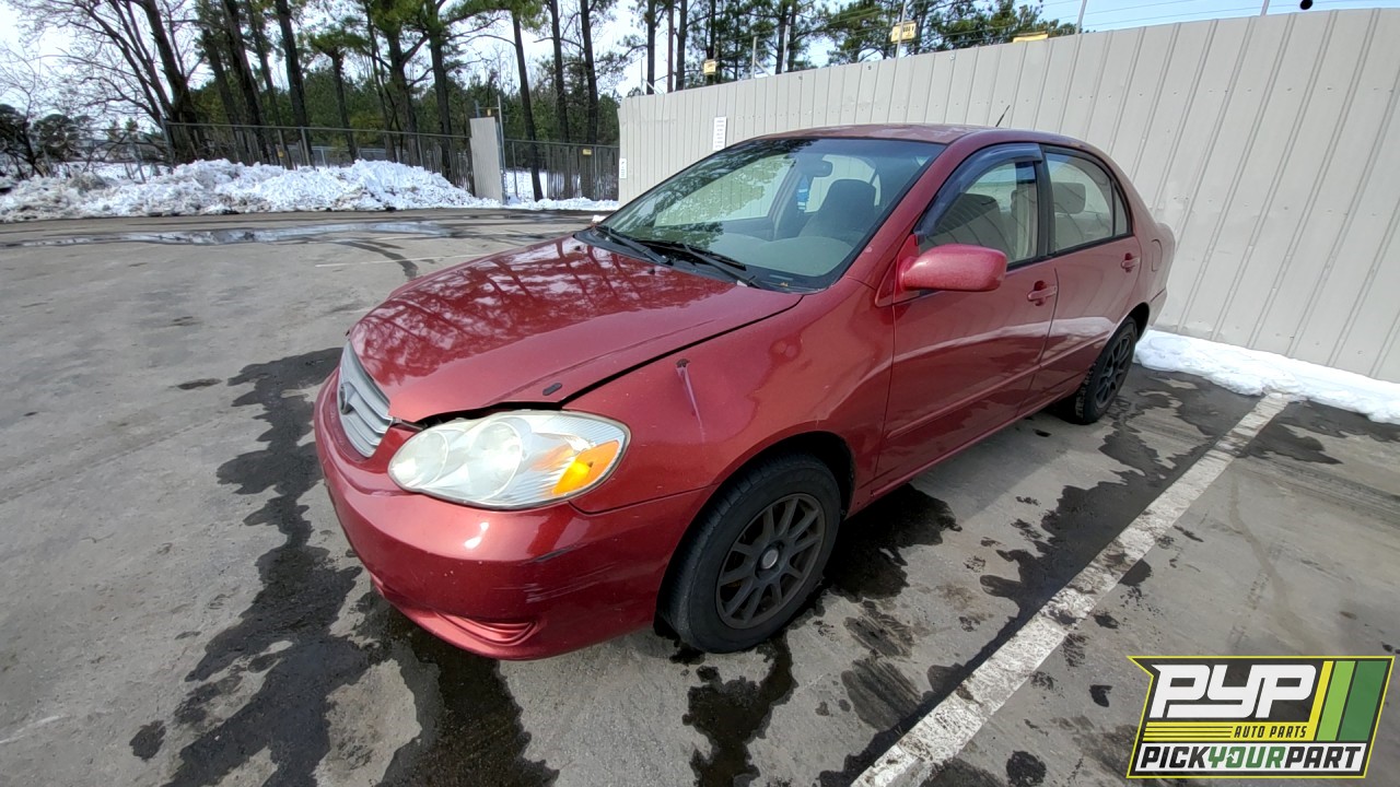 2003 TOYOTA COROLLA partes disponibles