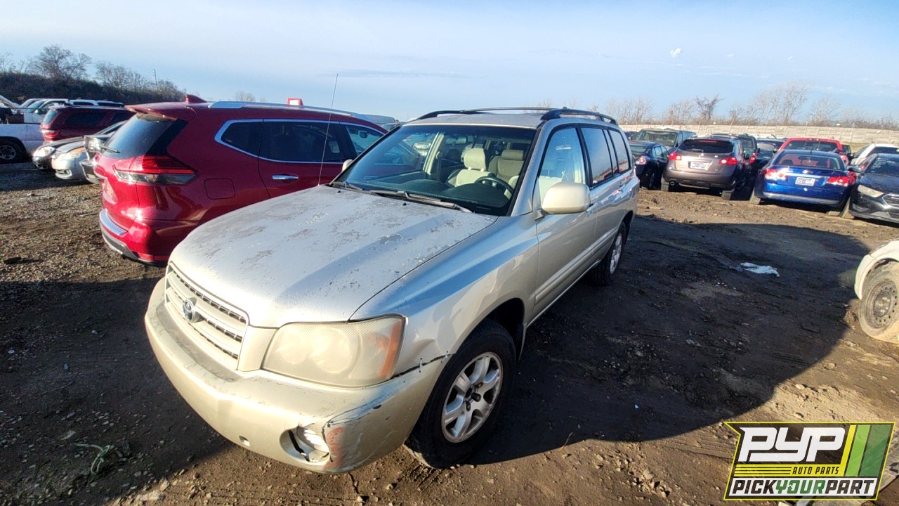 2002 TOYOTA HIGHLANDER available for parts