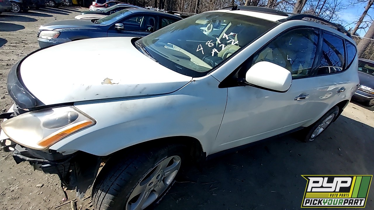 2004 NISSAN MURANO partes disponibles