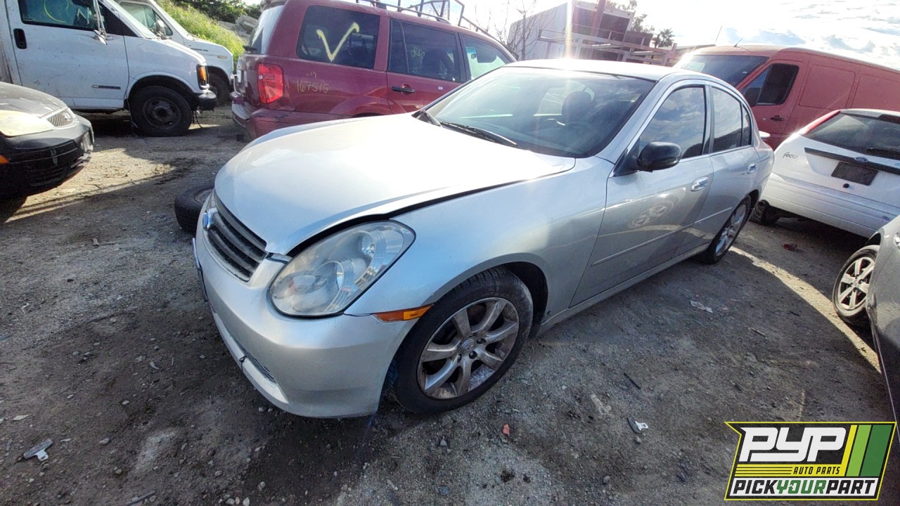 2005 INFINITI G35 partes disponibles
