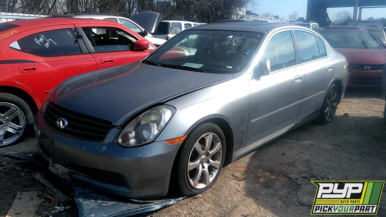 2005 INFINITI G35 partes disponibles