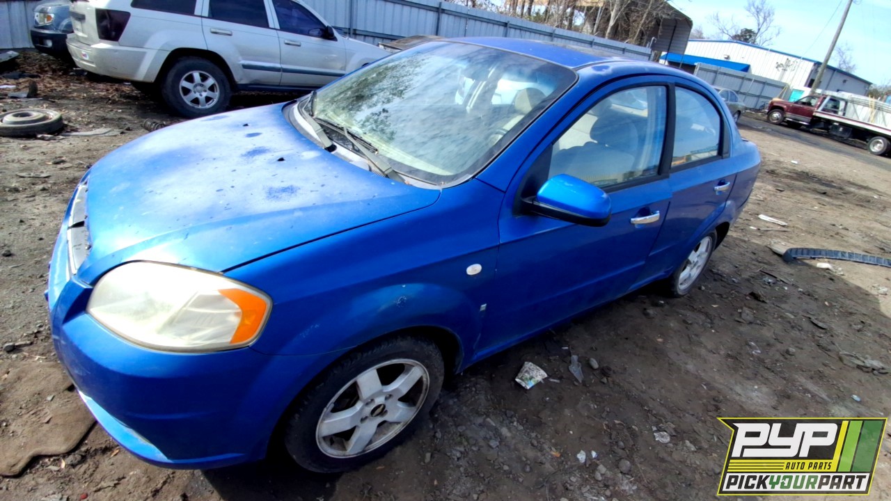 2007 CHEVROLET AVEO partes disponibles