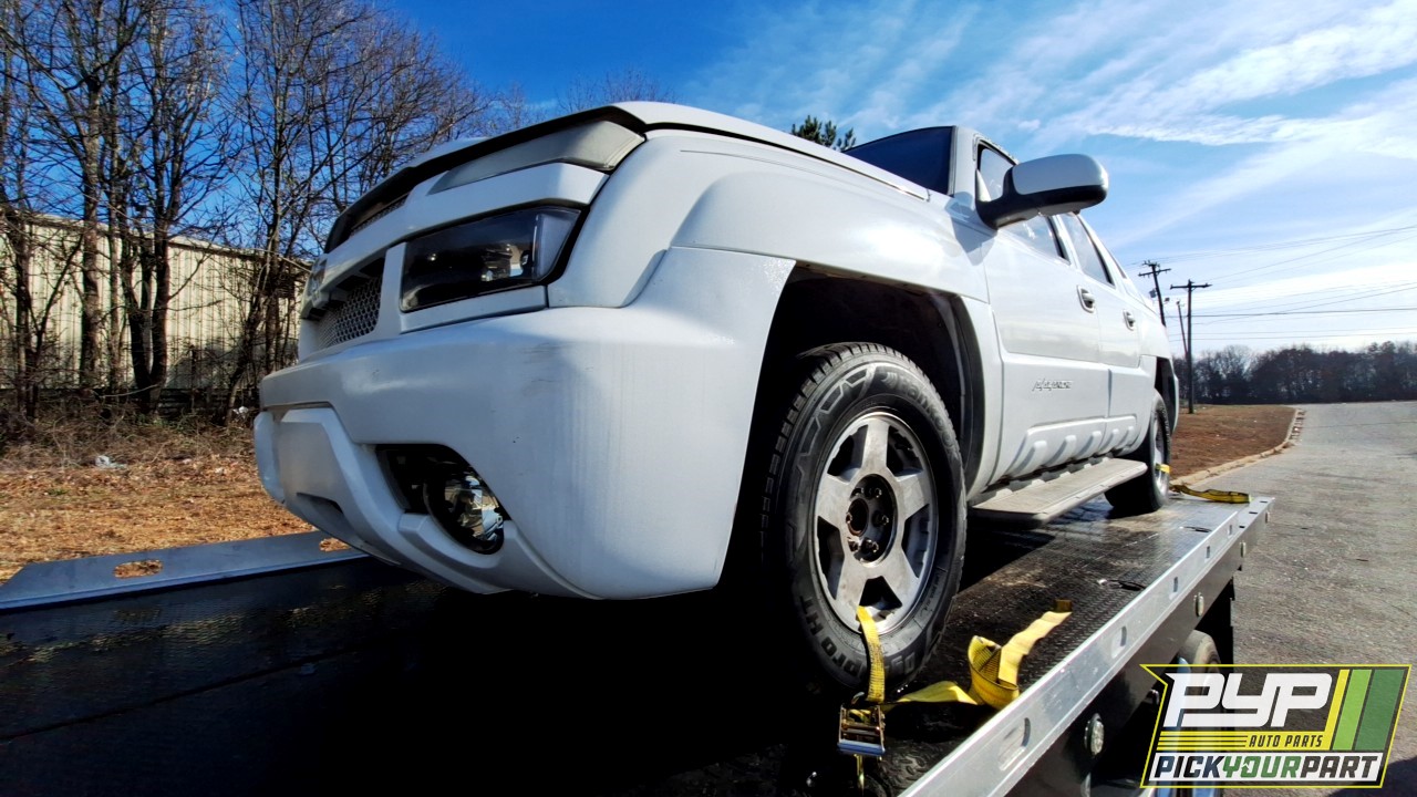 2002 CHEVROLET AVALANCHE 1500 partes disponibles