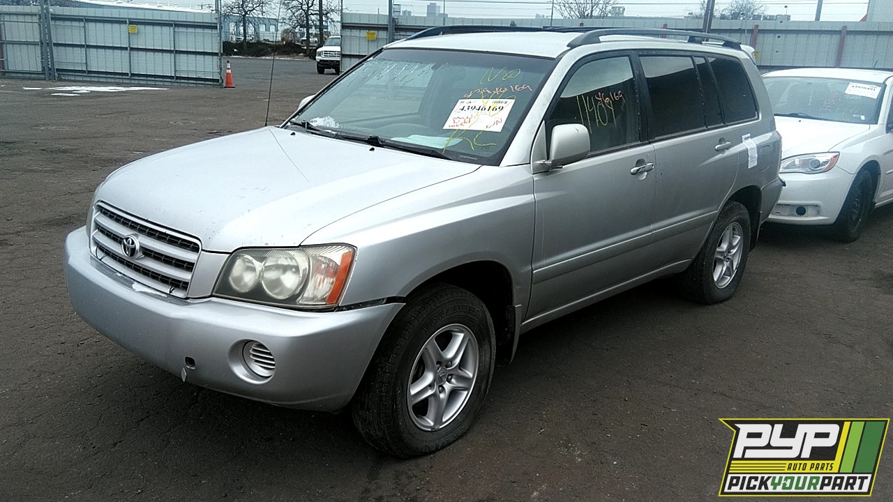 2002 TOYOTA HIGHLANDER partes disponibles