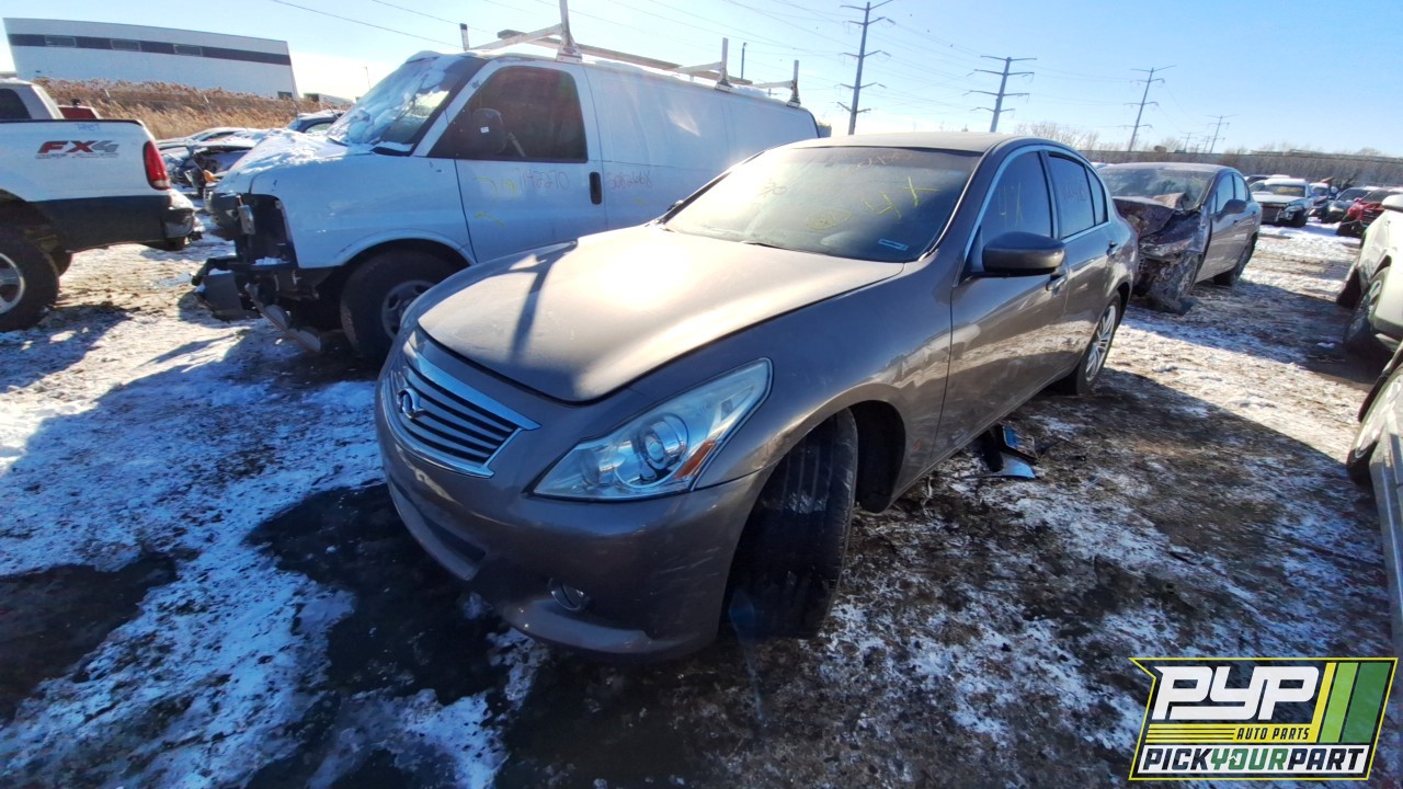2012 INFINITI G37 partes disponibles