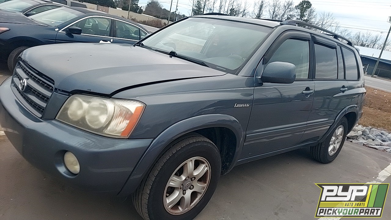2002 TOYOTA HIGHLANDER partes disponibles