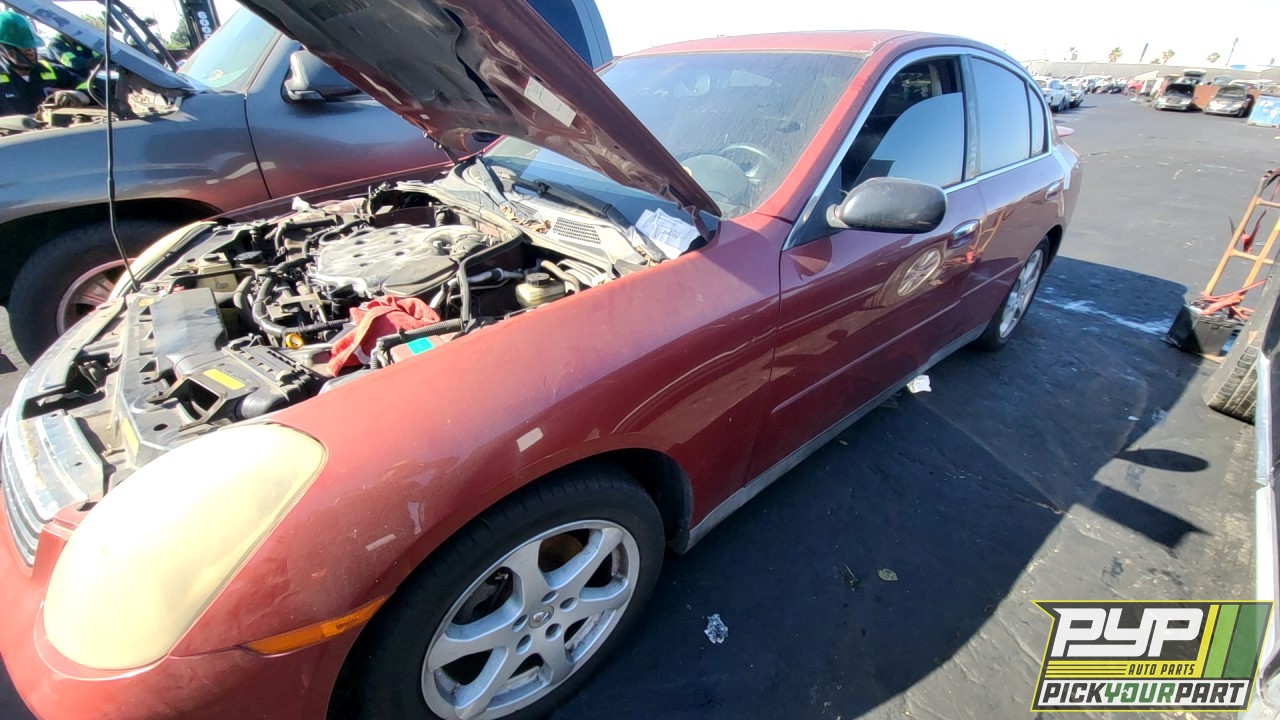 2003 INFINITI G35 partes disponibles
