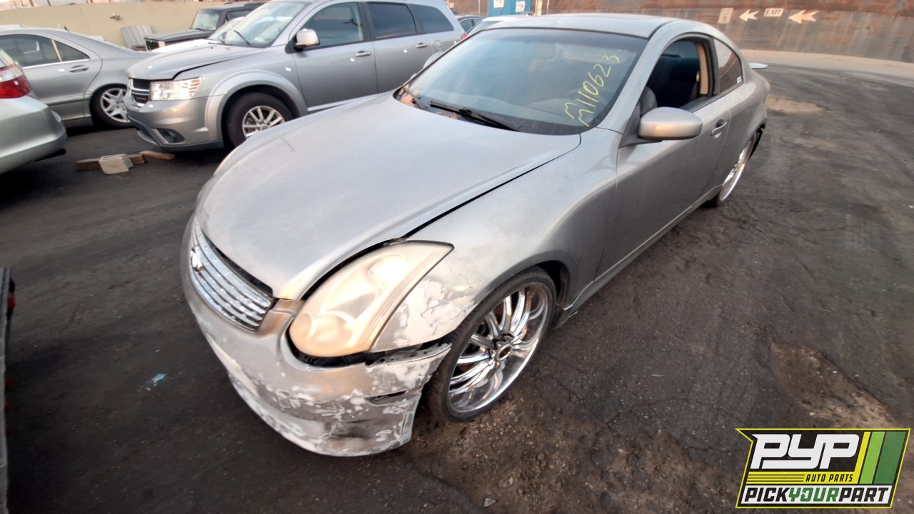 2006 INFINITI G35 partes disponibles