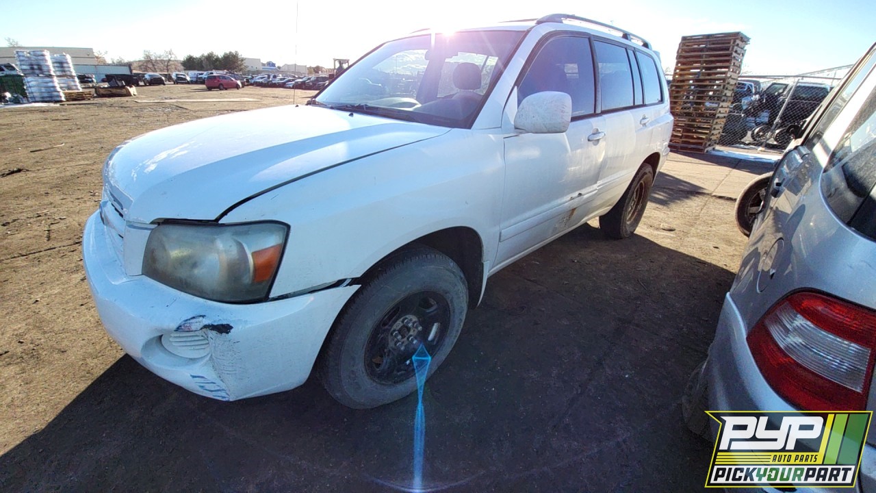 2001 TOYOTA HIGHLANDER partes disponibles