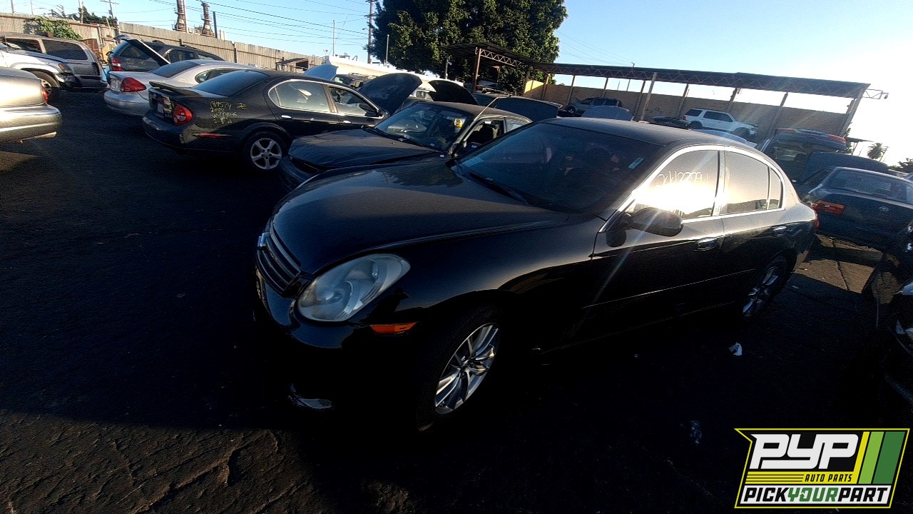 2005 INFINITI G35 partes disponibles