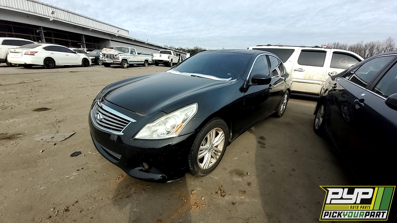 2010 INFINITI G37 partes disponibles