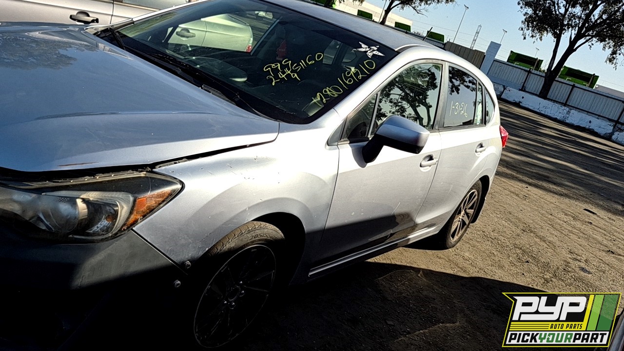 2016 SUBARU IMPREZA available for parts