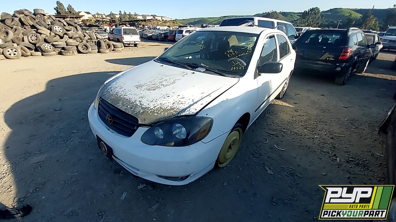 2003 TOYOTA COROLLA partes disponibles