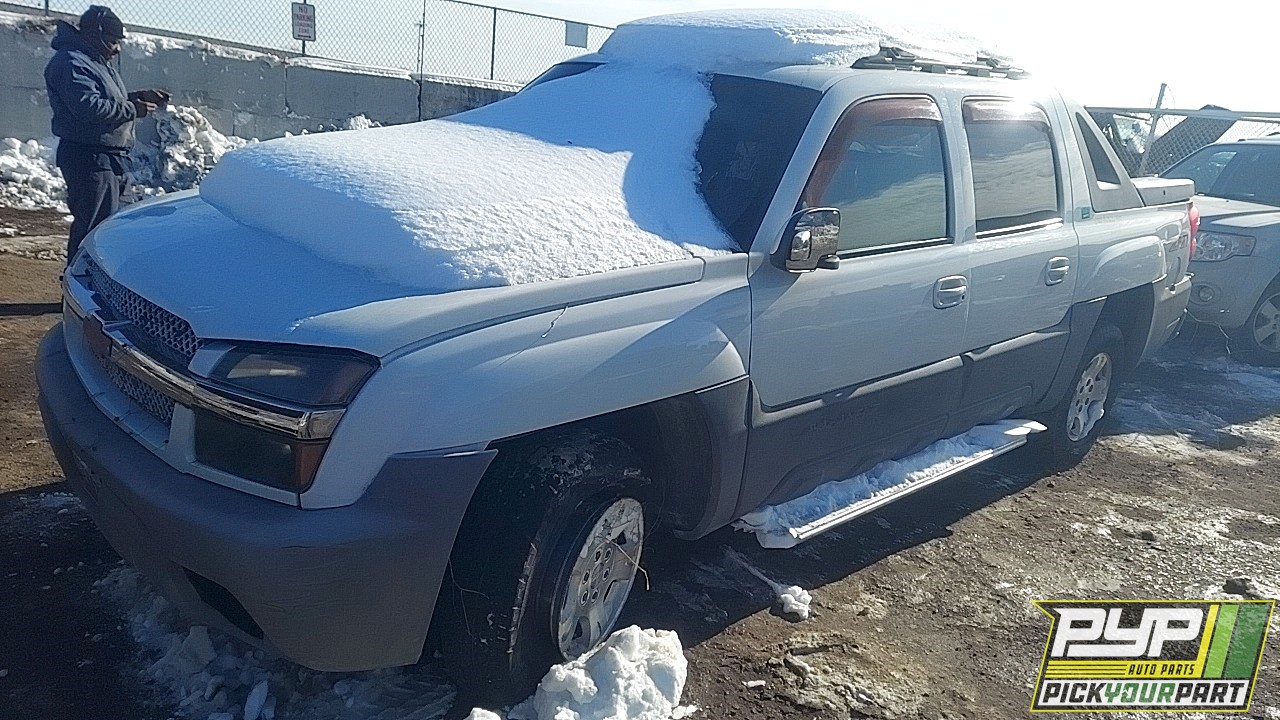 2002 CHEVROLET AVALANCHE 1500 partes disponibles