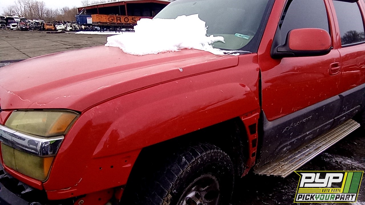 2003 CHEVROLET AVALANCHE 1500 partes disponibles