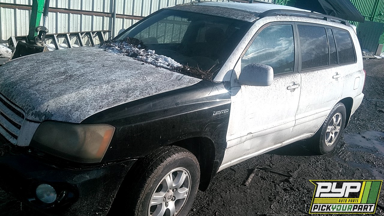 2001 TOYOTA HIGHLANDER available for parts