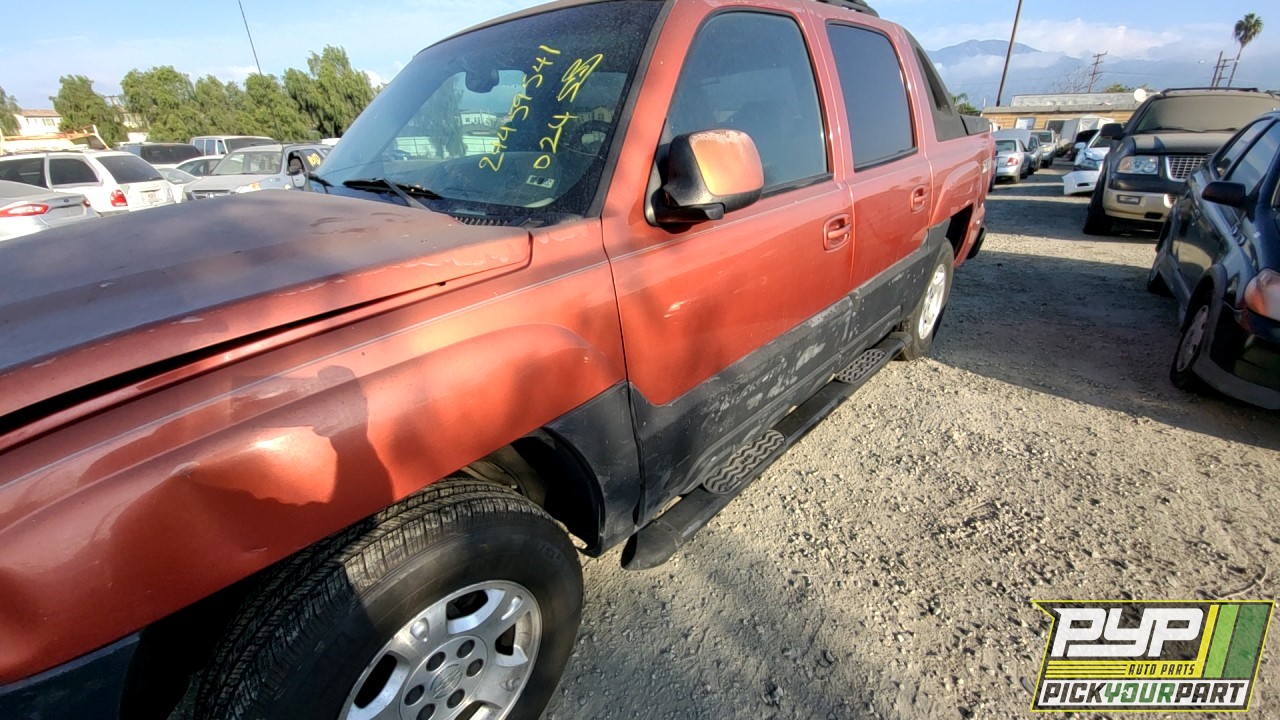 2003 CHEVROLET AVALANCHE 1500 partes disponibles