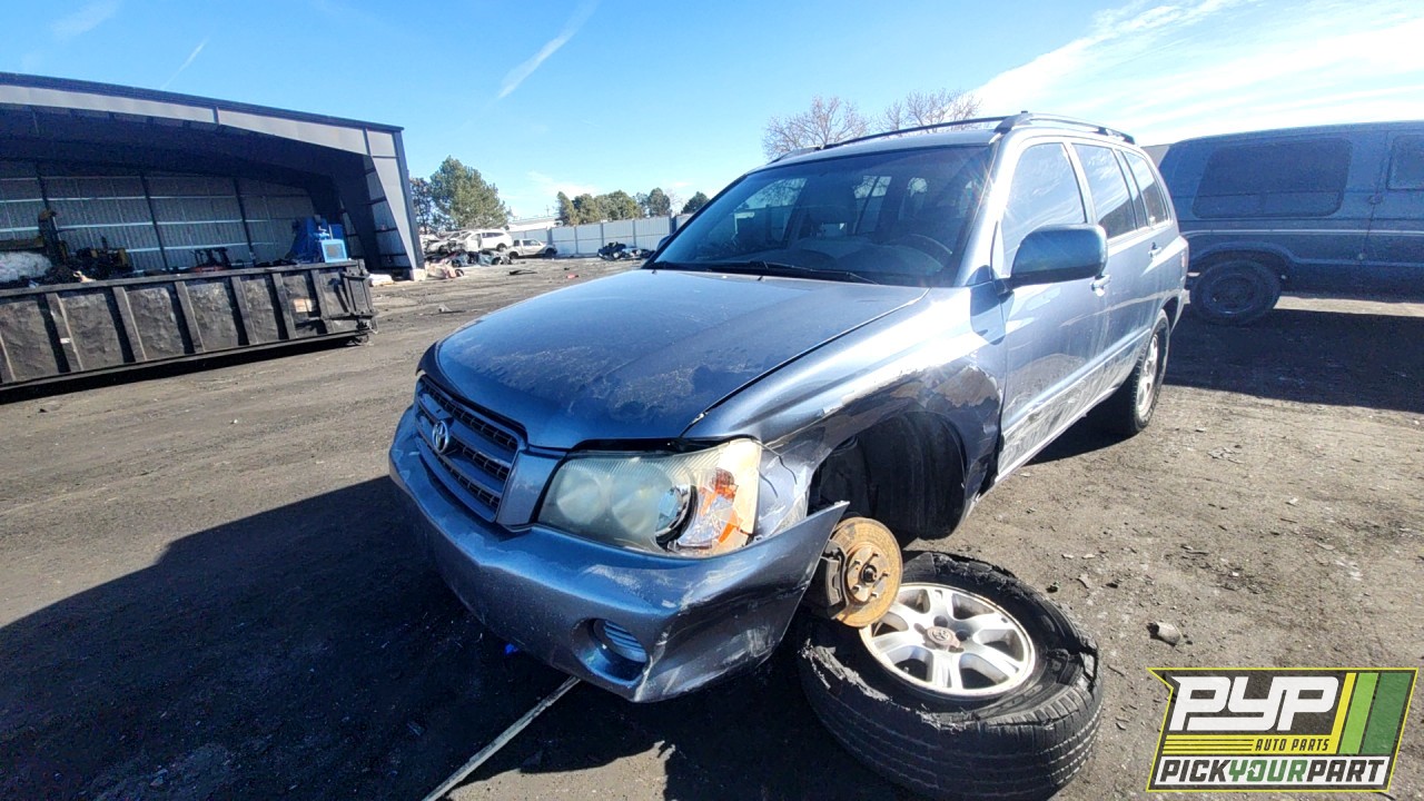 2002 TOYOTA HIGHLANDER available for parts