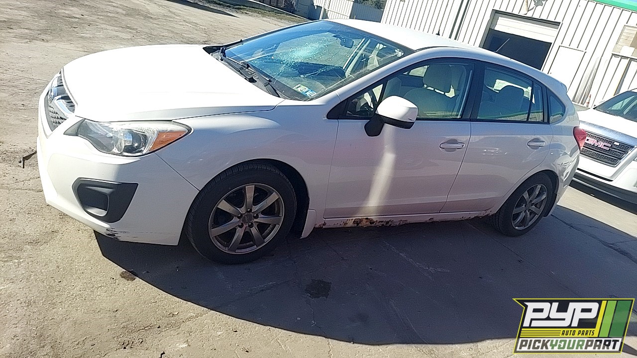 2012 SUBARU IMPREZA available for parts